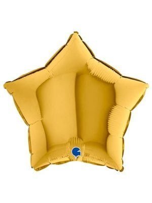 balonek ve tvaru hvezdy ve zlate barve