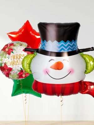 balloon set snowman