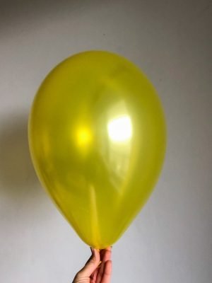 balonek metalicky zluty