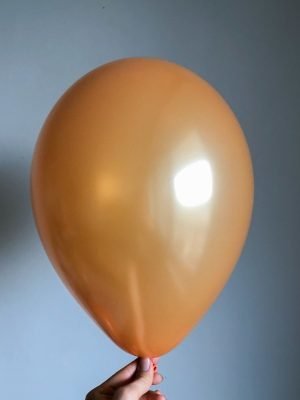 metallic orange balloon