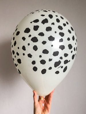 balloon with leopard print