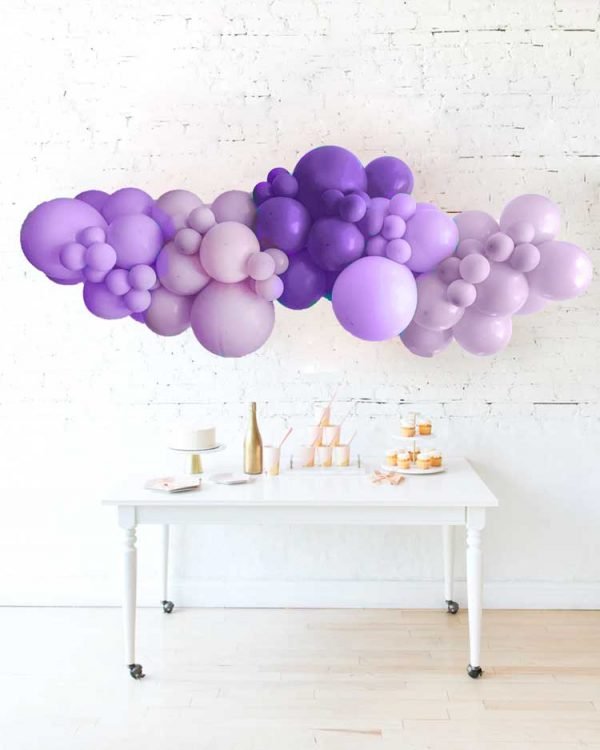 balloon garland Purple mix