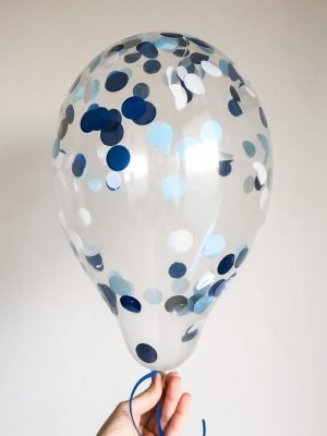balonek s modry konfety