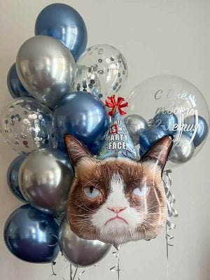 balonky s heliem Grumpy Cat